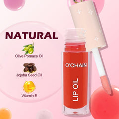 O'CHAIN packaging and branding visuals for gift-ready lip care.