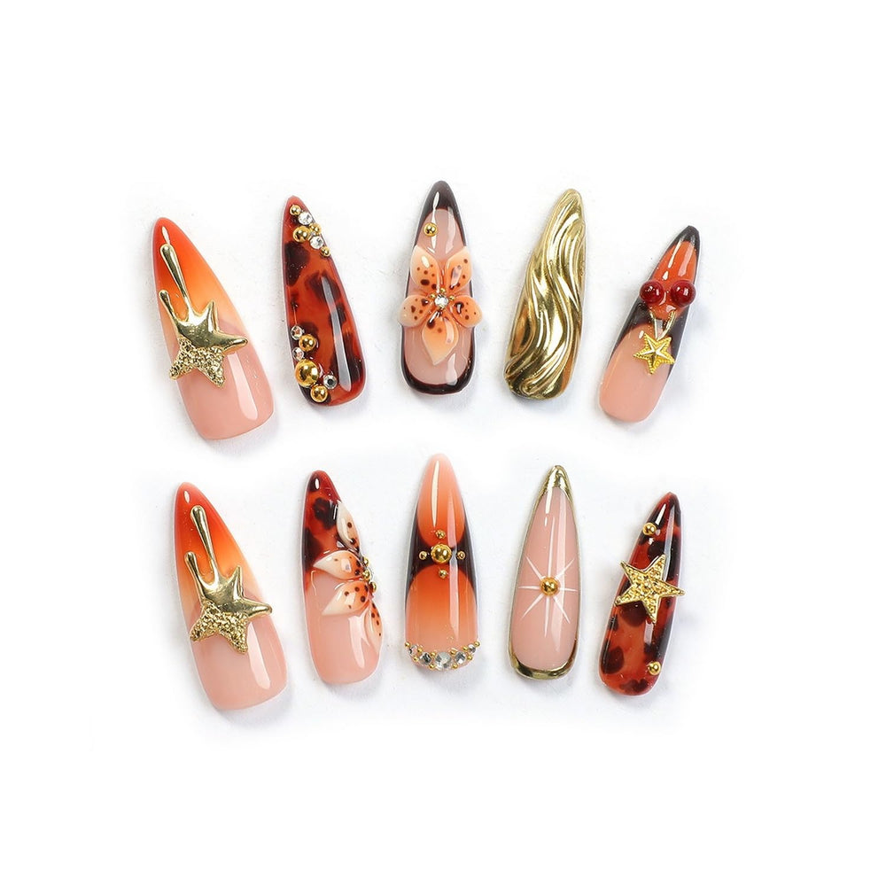 OCOUYVD long almond nails for elegant, elongated fingertips