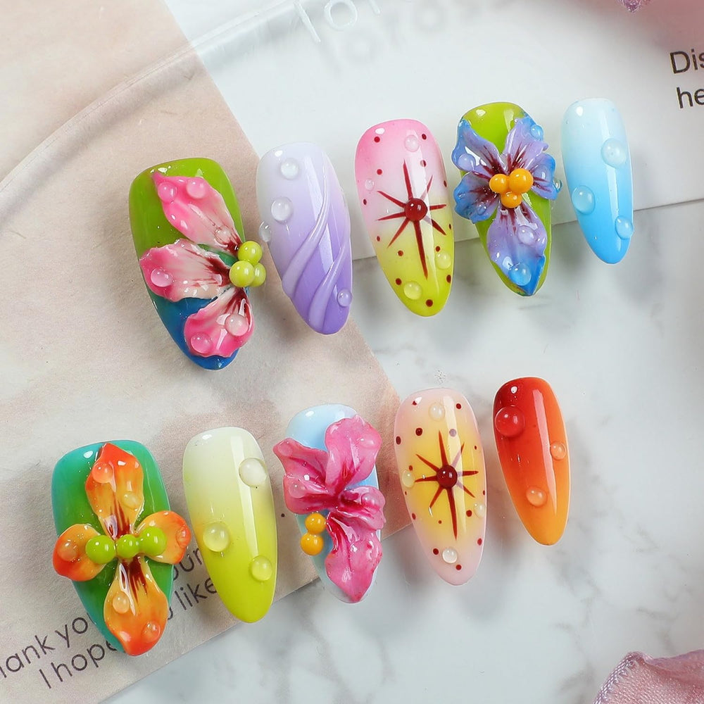 OCOUYVD medium almond shape nails for a comfortable fit