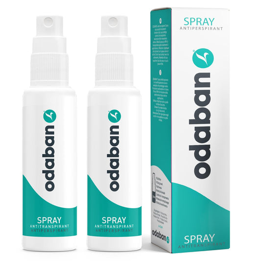 ODABAN antiperspirant pack of two bottles provides fragrance-free protection for all-day comfort.
