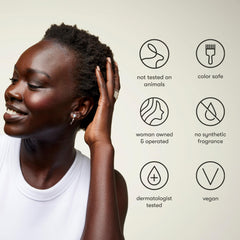 Odele Clarifying Shampoo bottle top shows secure cap
