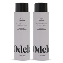 Odele Purple Shampoo bottle front neutralizes brassy tones for blonde, silver, and gray hair