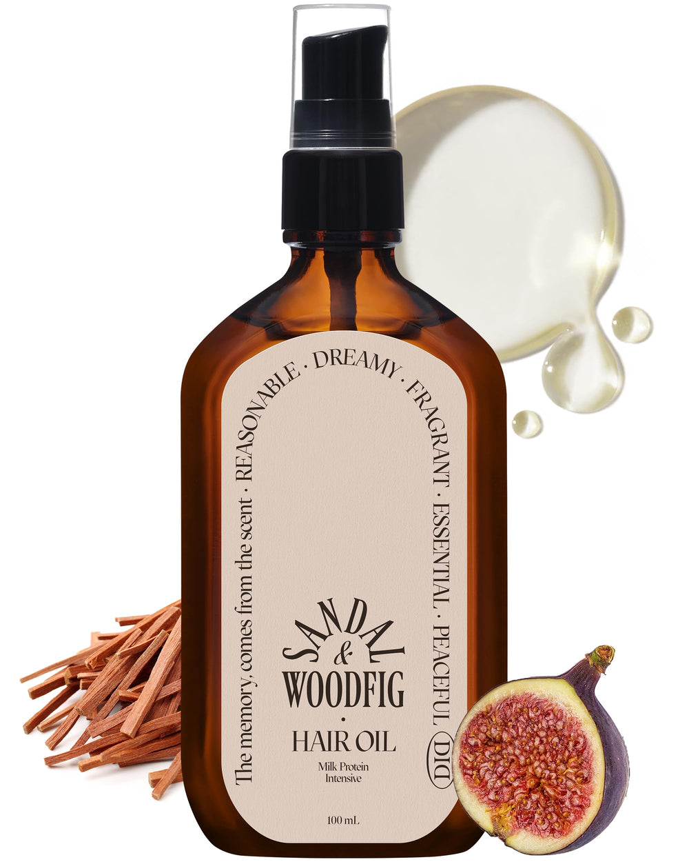 ODID Milk Protein Intensive Hair Oil bottle with glossy finish for frizz control