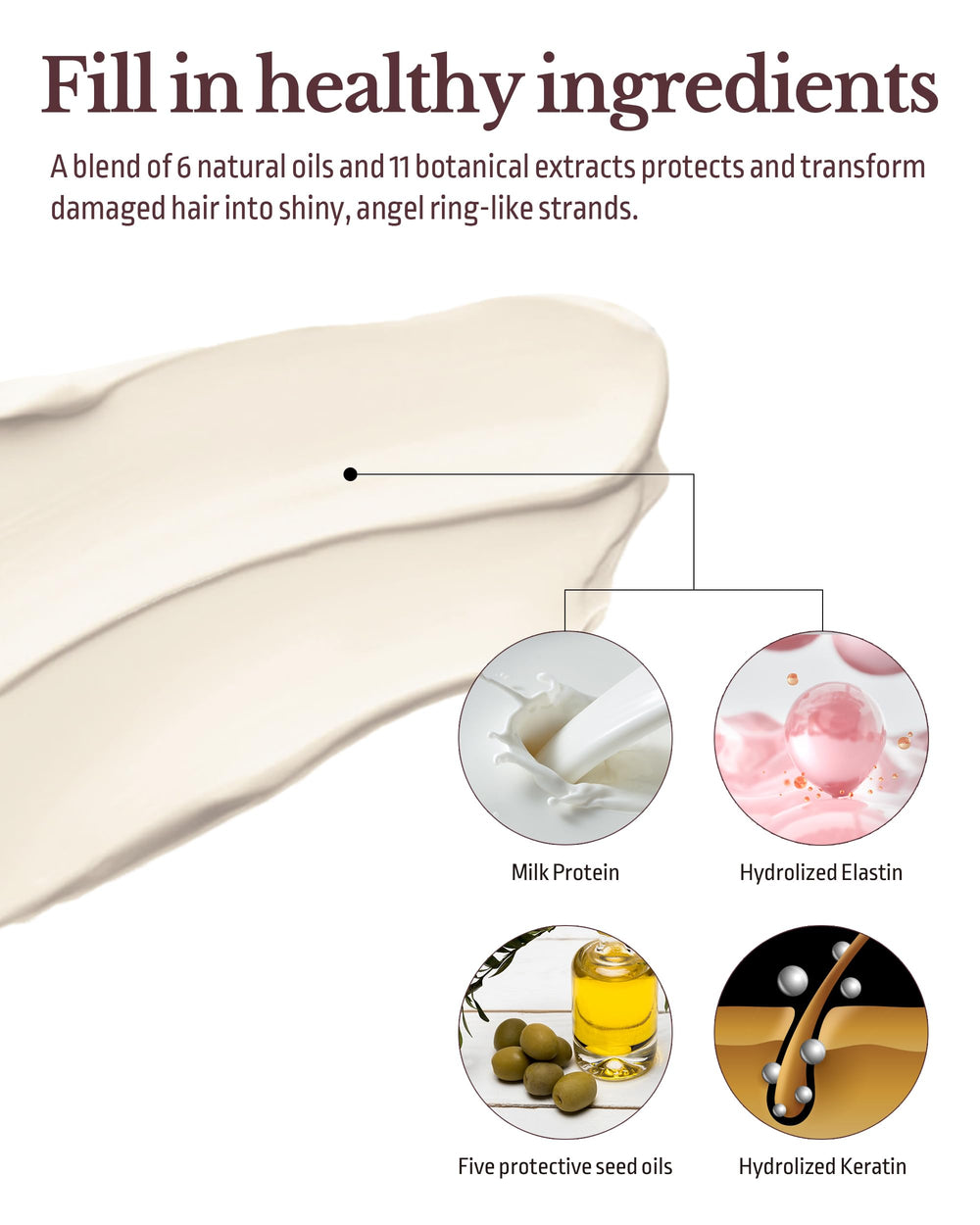 ODID Milk Protein LPP Mask hair bounce after treatment.