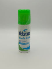 ODORONO deodorant powder bottle with fresh fragrance for daily wear