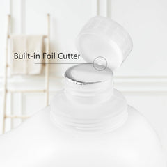Oeneis supersized 75oz bottle supports long lasting at-home skincare routines.
