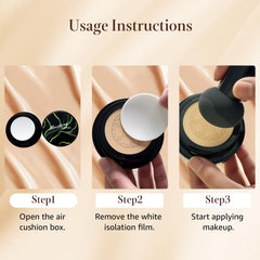 OETUIOW lightweight breathable cushion texture on the skin