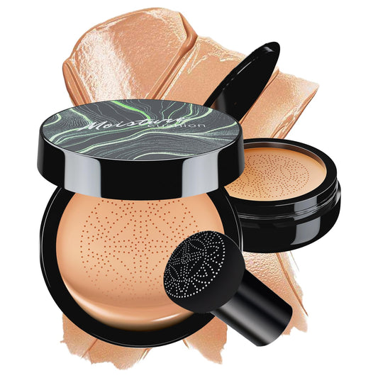 OETUIOW Mushroom Head Air Cushion CC Cream packaging for easy on-the-go touch-ups.
