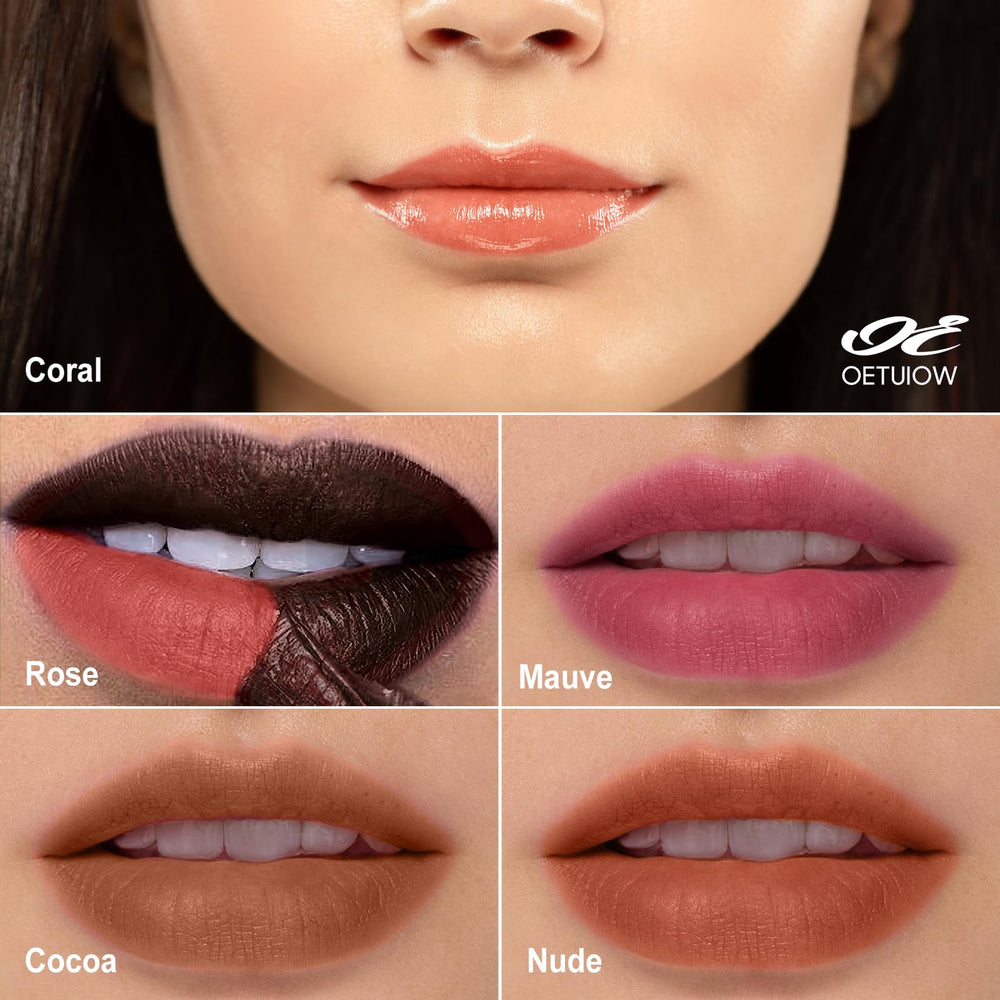 OETUIOW cocoa texture swatch demonstrating smooth, even pigmented finish