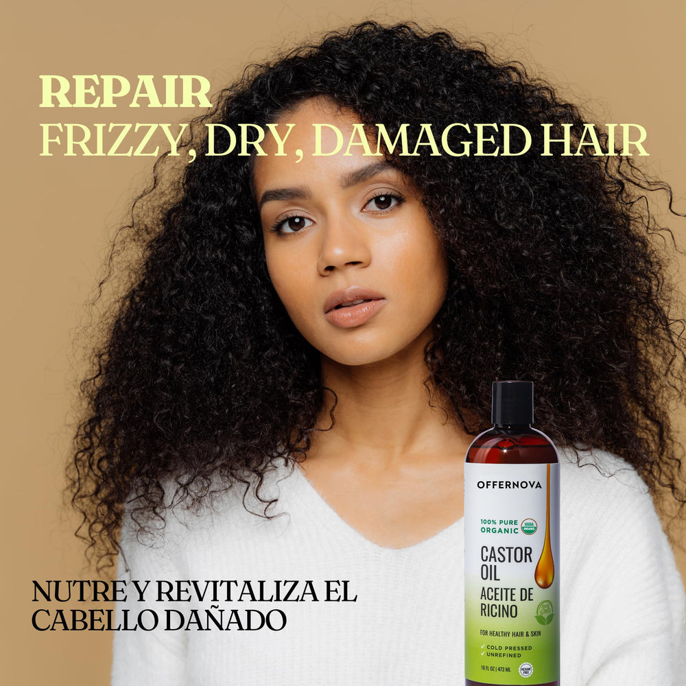 Offernova Castor Oil multi-use serum for daily skin and hair care