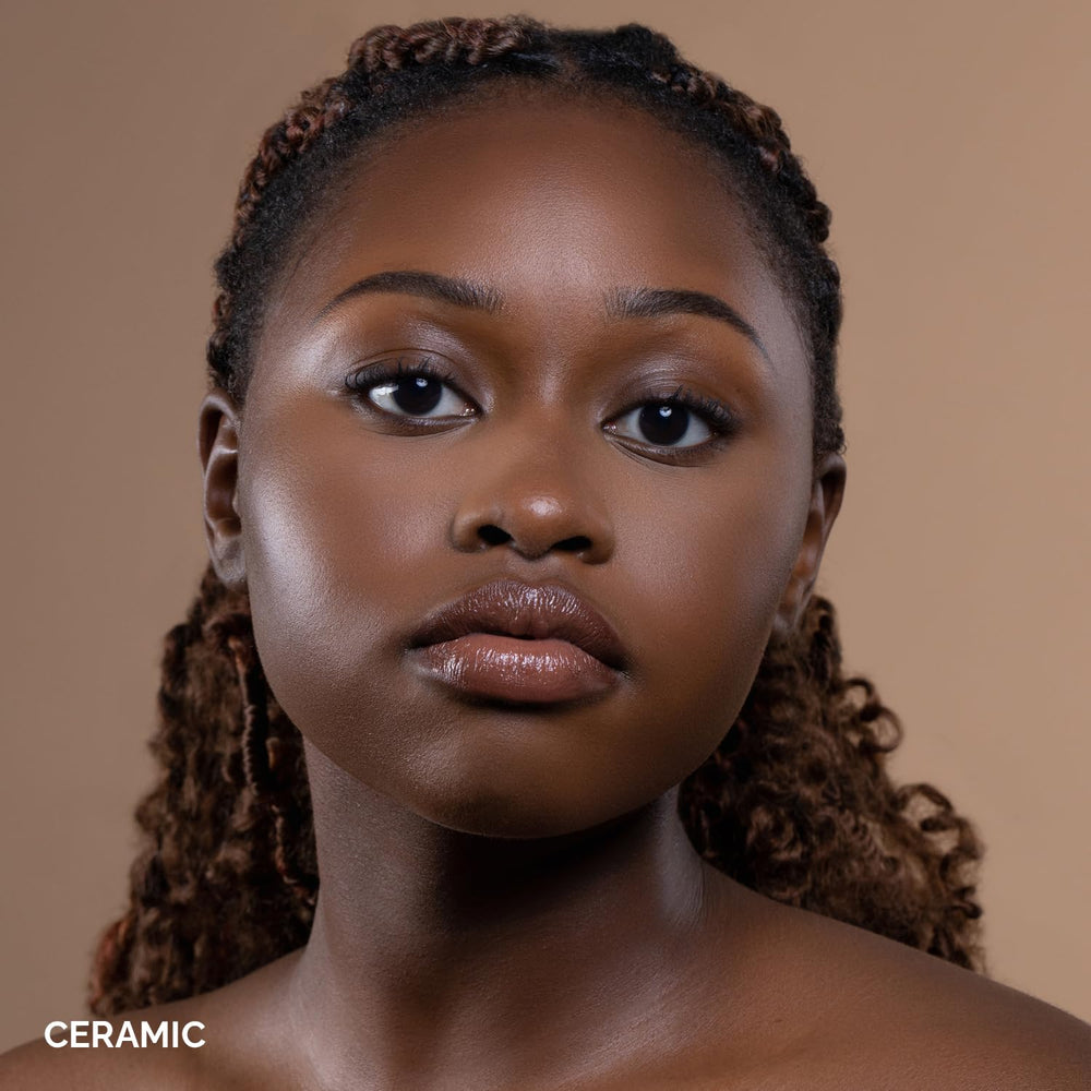 OFIR concealer swatch on skin reveals creamy texture and buildable coverage.