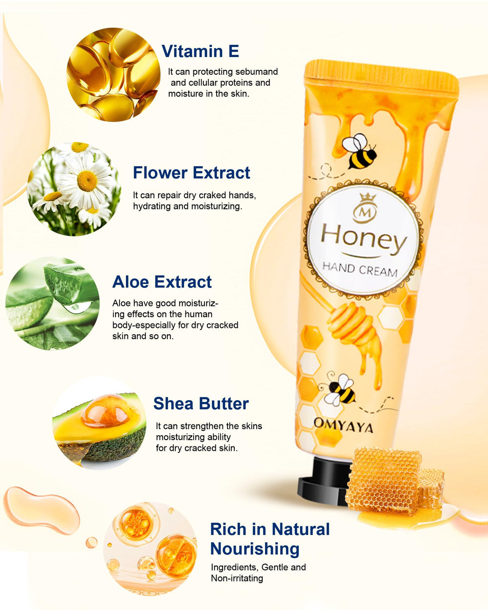 OFUN rose fragrance hand cream with a delicate scent and nourishing feel