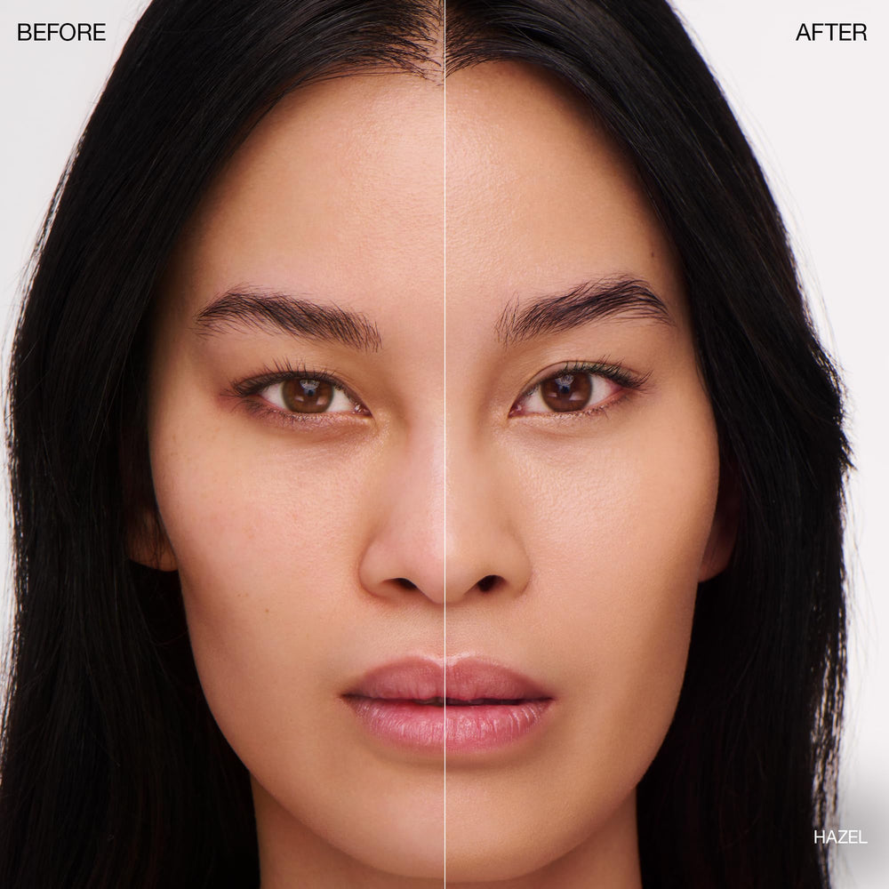 Ogee daisy flower illustration signals more even, luminous skin.