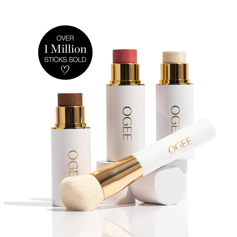 Ogee Face Stick Radiant Packaging emphasizes compact convenience