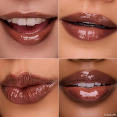 Ogee Foxglove Lip Gloss close-up with plumping action and lasting moisture