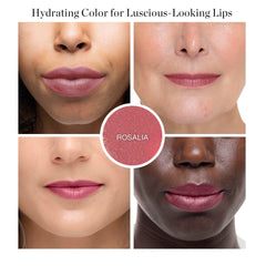 Ogee Rosalia dusty rose swatch demonstrates sheer color with nourishing oils.