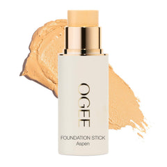 Ogee Sculpted Foundation Stick bottle shows even skin tone and natural radiance.
