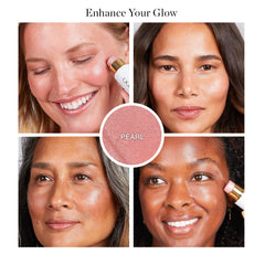 Ogee Sculpted Face Stick Pearlescent Peony Shimmer twist-top close view for precise application