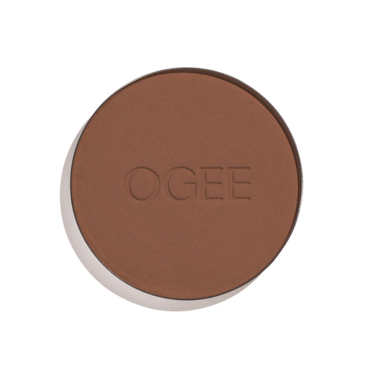Ogee Sculpted Powder Umber refill packaging for a clean eco option.