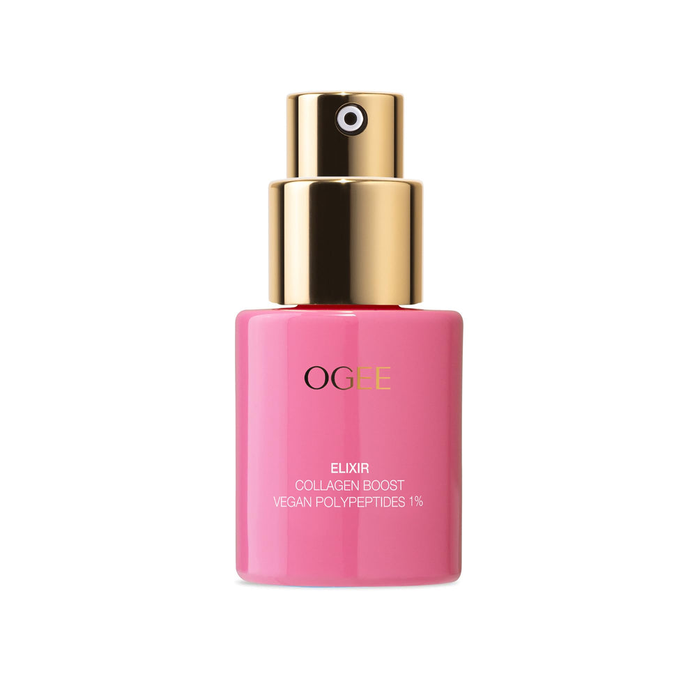 Ogee vegan collagen boost elixir bottle for firmer, smoother skin