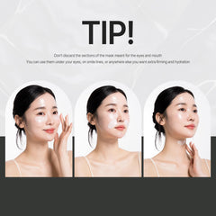 Oh My Pure vegan mucin lifting hydrogel mask skin firmness—visibly smoother and more resilient feel.