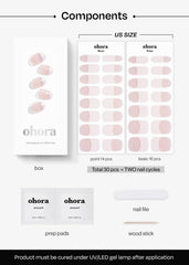 ohora two-week wear when fully cured under lamp is showcased.