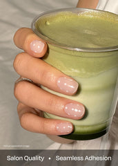 ohora N Polka Blanc prep pads, clean nails for better adhesion