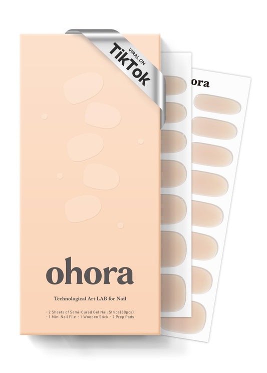 Ohora N Bare Milk Tea box shows 30 wraps and tools for at-home use.