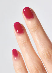 Ohora gel nail strips application close-up showing easy start to finish