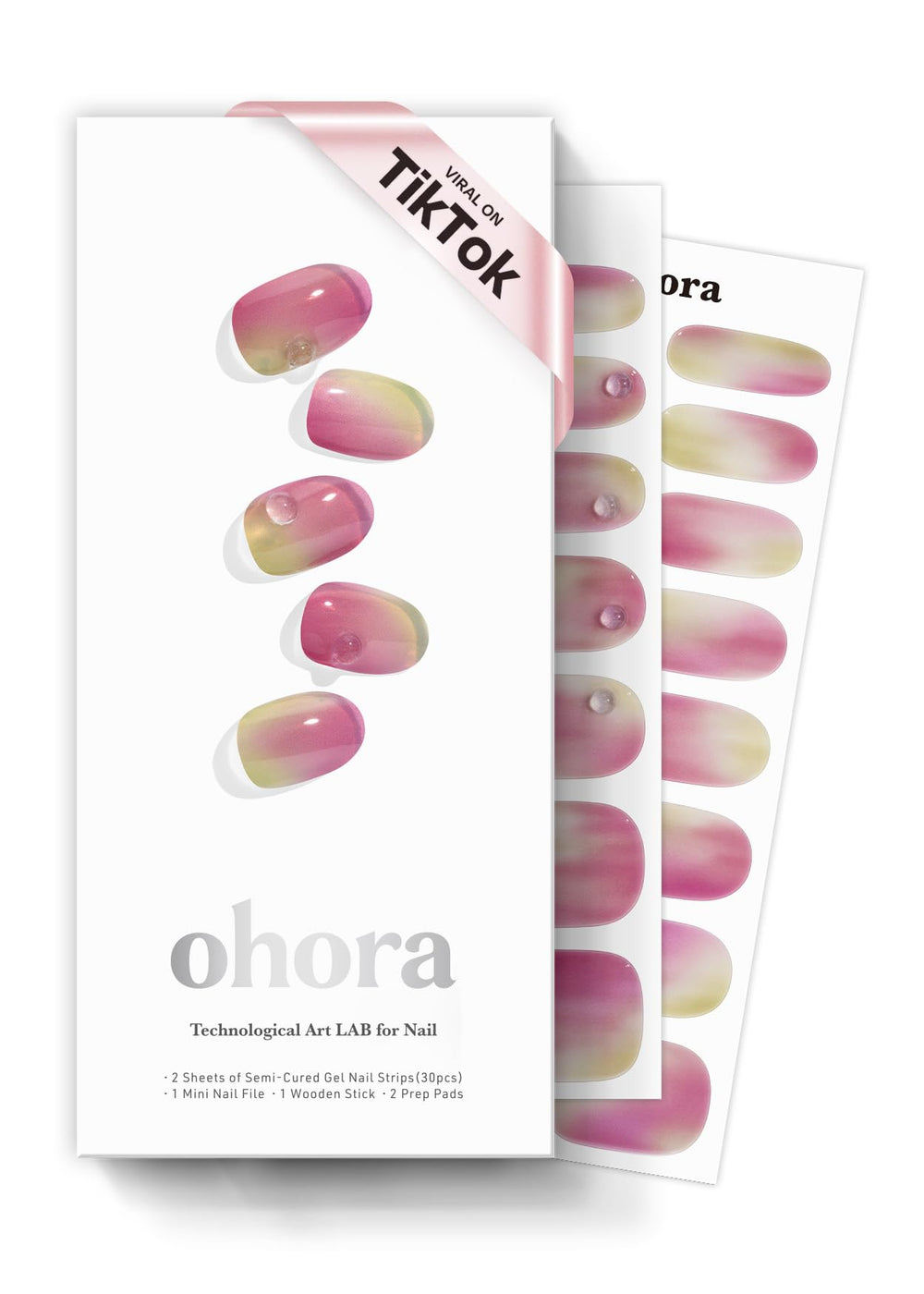 ohora Juicy Grape pack front view shows bold color for nails