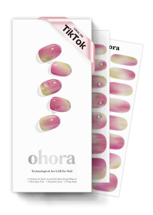 ohora Juicy Grape pack front view shows bold color for nails