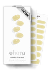 Ohora semi cured gel nail strips honey veil solid colors for salon-like at-home pedi.