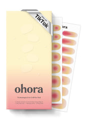 Ohora Tropical Dream semi-cured nail strips box for at-home salon-style nails