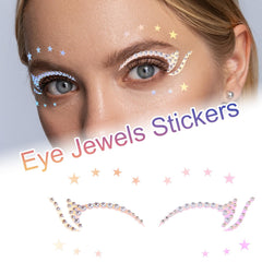 OIIKI eye gems cross star stickers create eye-catching festival styles.