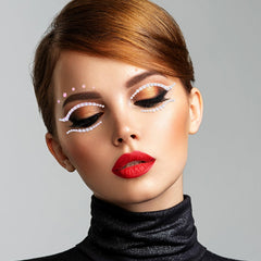 OIIKI eye gems round crystal stickers shine on festival looks.