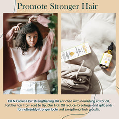 OilnGlow ginger and castor oil drops for nutrient-rich application.
