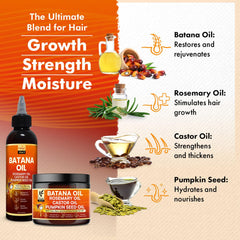 Okaga all hair types banner emphasizes versatile, nourishing care.