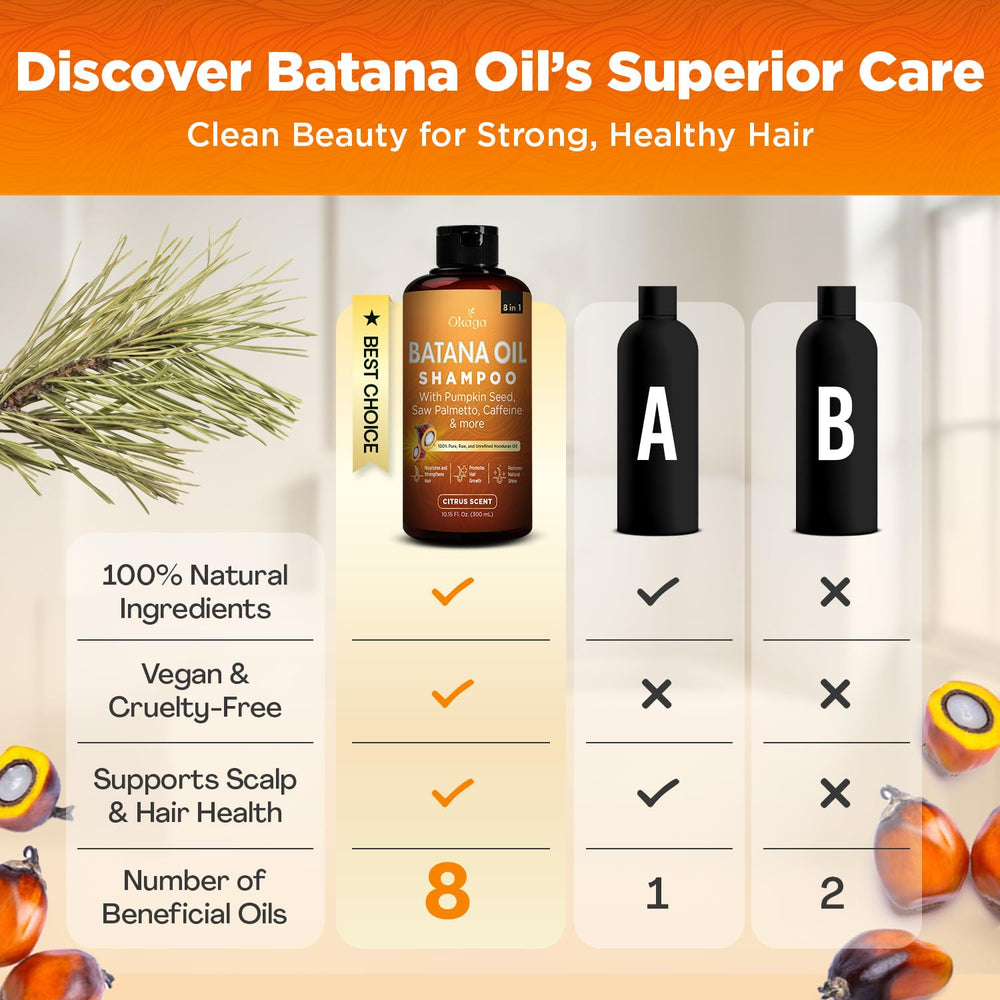 Okaga Batana Oil Shampoo hair application for detangling and hydration