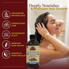 OKAY Jamaican Castor Oil with Argan for hair conditioning and growth-support routines.