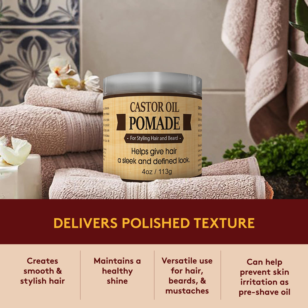 OKAY MEN castor oil pomade pack of two suits beard and hair grooming routines.