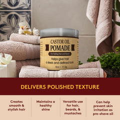 OKAY MEN castor oil pomade pack of two suits beard and hair grooming routines.