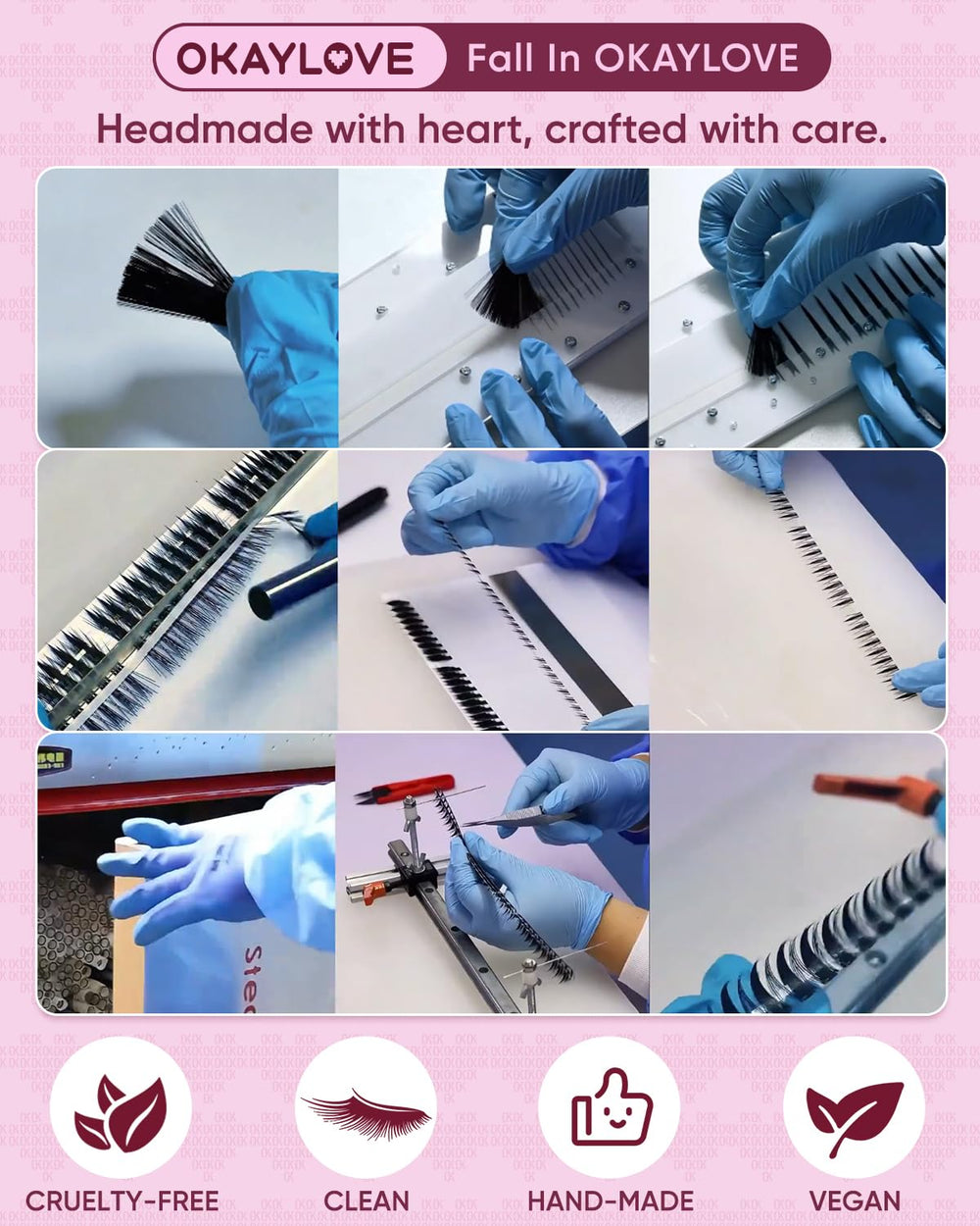 OKAYLOVE Lash remover with spiral brush for gentle removal