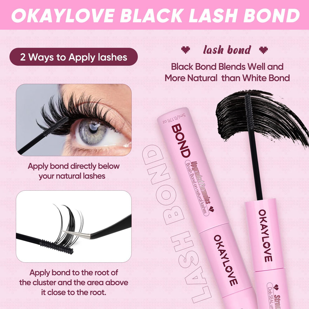 OKAYLOVE upgraded dual brush design ensures precise bond and seal with minimal waste