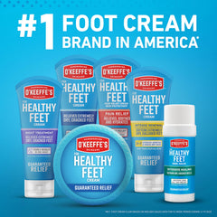 Bedtime routine with O'Keeffe's Healthy Feet cream on dry feet