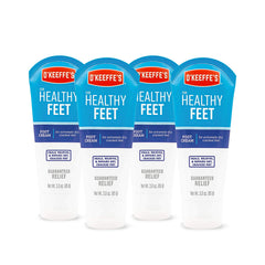 O'Keeffe's Healthy Feet 4-pack front view, soothing moisture for dry feet