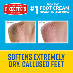 O'Keeffe's Healthy Feet Intense Renewal Cream application hand indicating easy spread