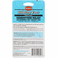 Non-greasy absorption of O'Keeffe's Healthy Feet supports daily care