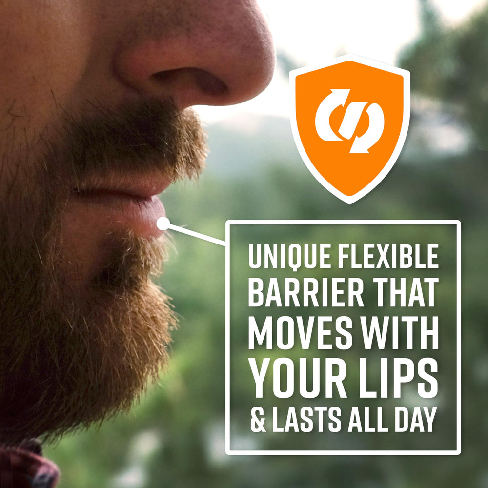 O'Keeffe's Lip Repair texture on lips after application