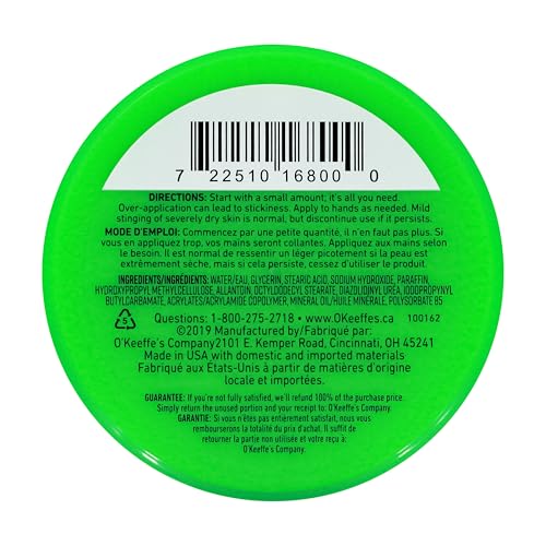 O'Keeffe's Working Hands cream application on dry skin demonstrates quick absorption