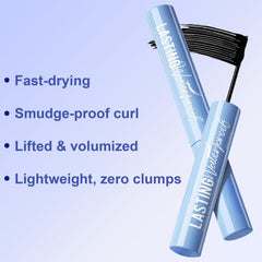 Okerker mascara fast-drying brush ensures smooth, easy application